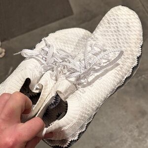 NOBULL White and Black Textured Sneakers